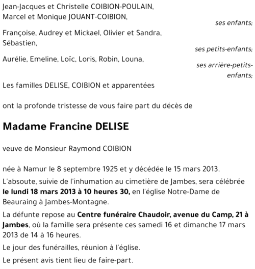 Francine DELISE