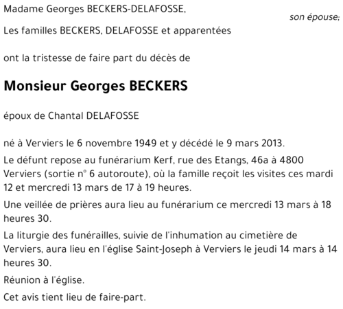 Georges BECKERS
