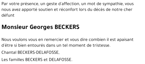 Georges BECKERS