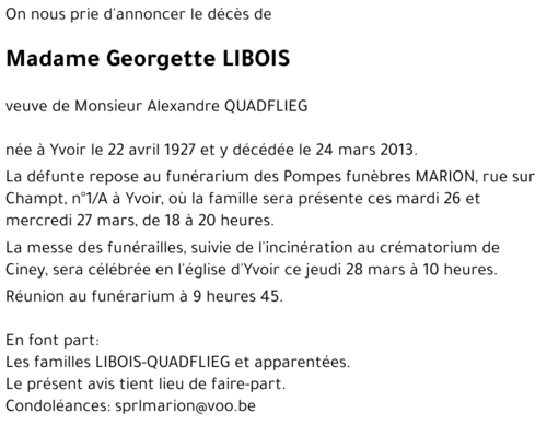 Georgette LIBOIS