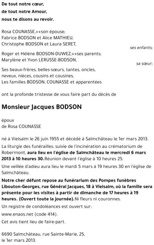 Jacques BODSON