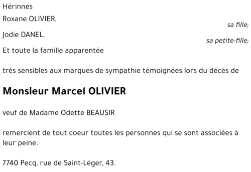 Marcel OLIVIER