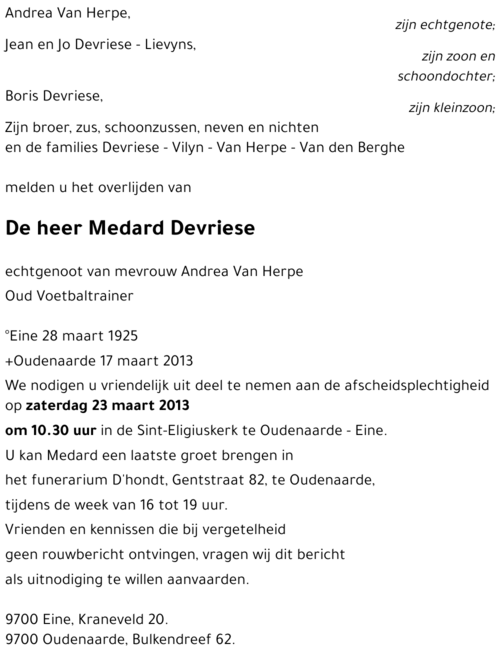 Medard Devriese