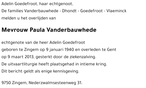 Paula Vanderbauwhede