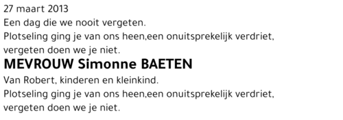 Simonne Baeten