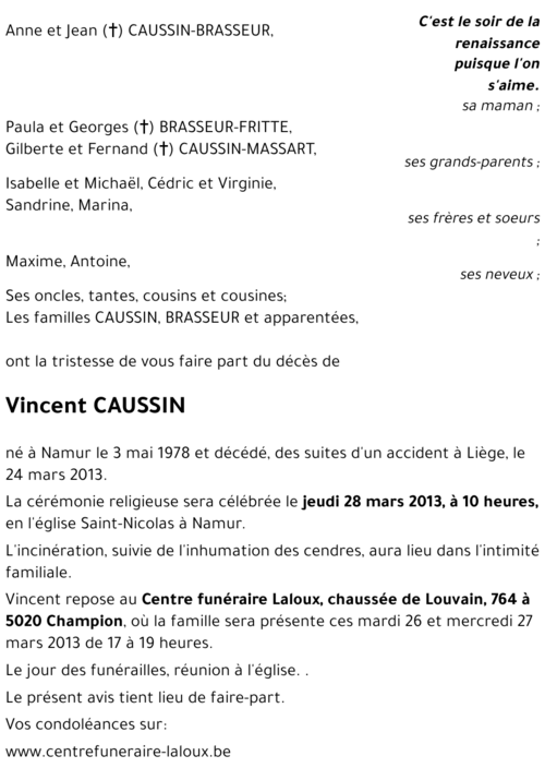 Vincent CAUSSIN