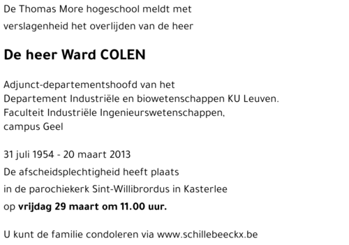 Ward COLEN