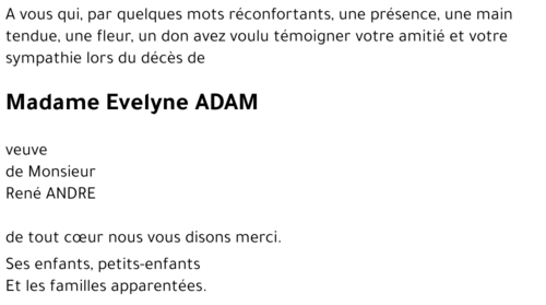Evelyne ADAM