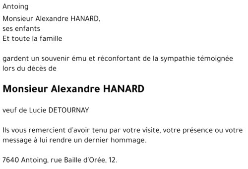 Alexandre HANARD