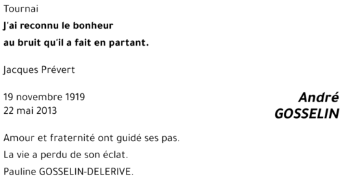 André GOSSELIN