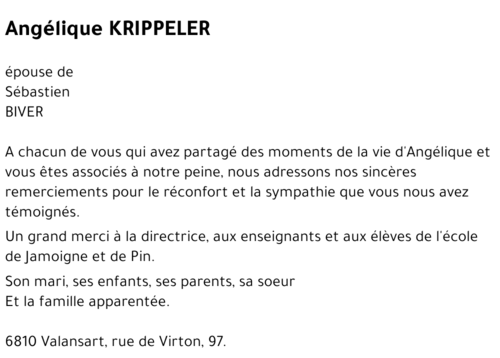 Angélique KRIPPELER