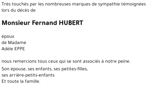 Fernand HUBERT