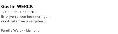 Gustin WERCK