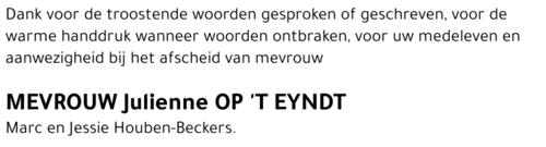 Julienne Op 't Eyndt