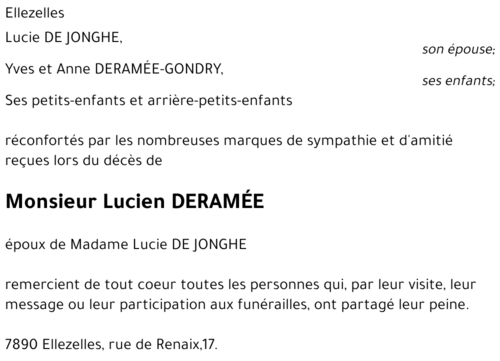 Lucien DERAMEE