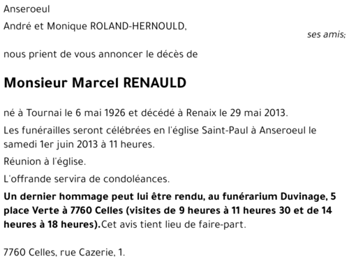 Marcel RENAULD