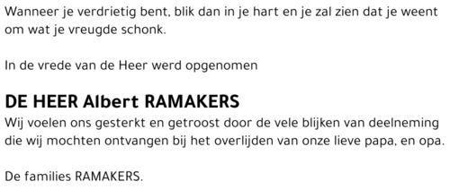 Albert RAMAKERS