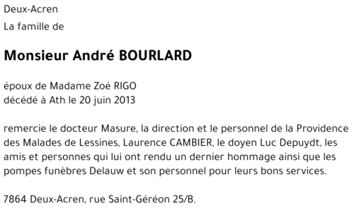 André BOURLARD