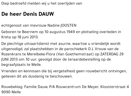 Denis Dauw