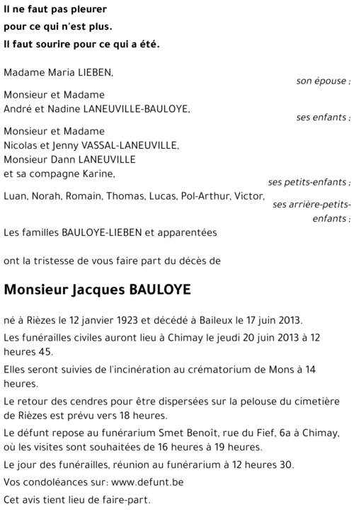 Jacques BAULOYE