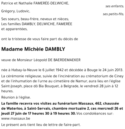 Michèle DAMBLY