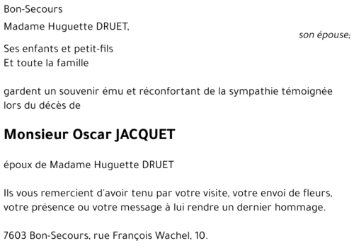 Oscar JACQUET