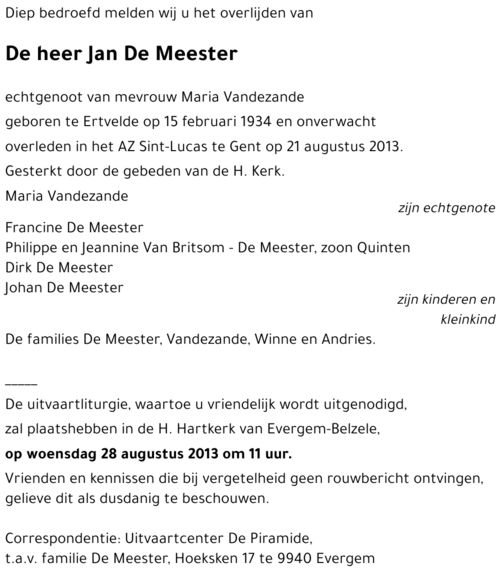 Jan De Meester