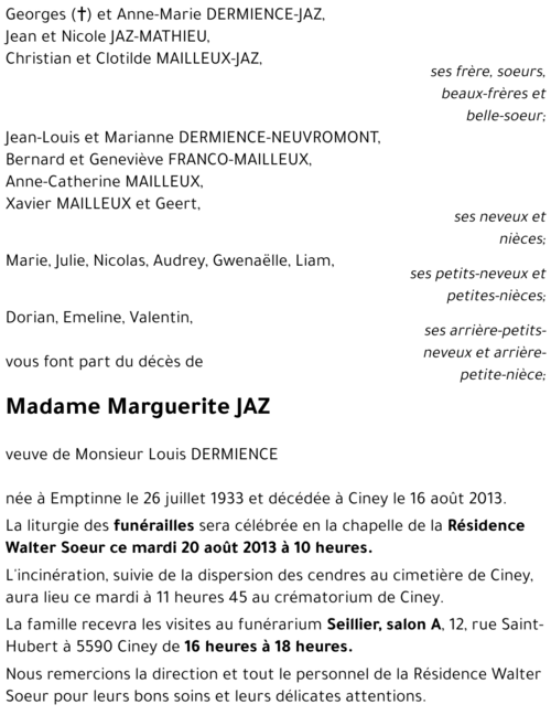 Marguerite JAZ
