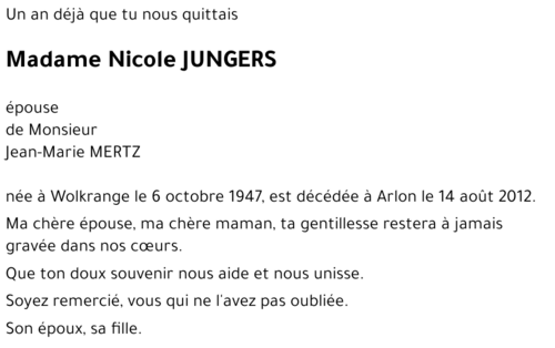 Nicole Jungers