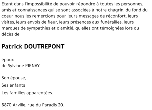 Patrick DOUTREPONT