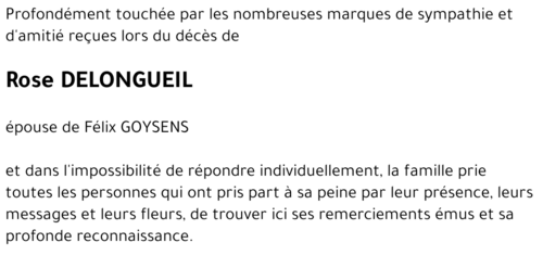 Rose DELONGUEIL