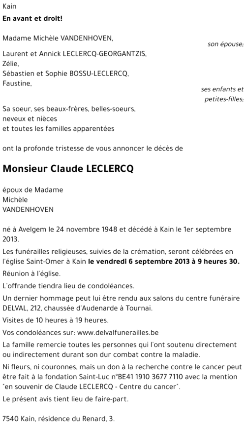 Claude LECLERCQ