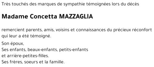 Concetta MAZZAGLIA