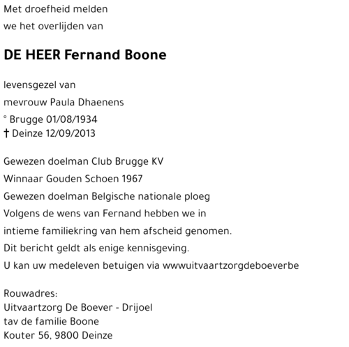 Fernand Boone