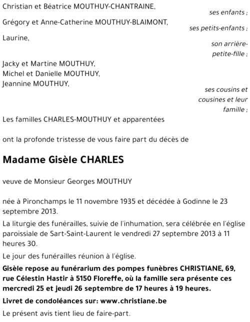 Gisèle CHARLES