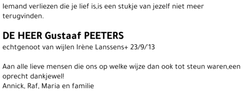 Gustaaf Peeters