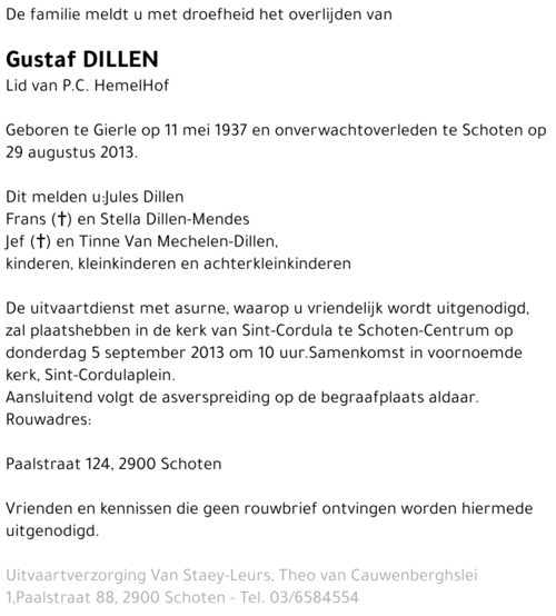 Gustaf Dillen