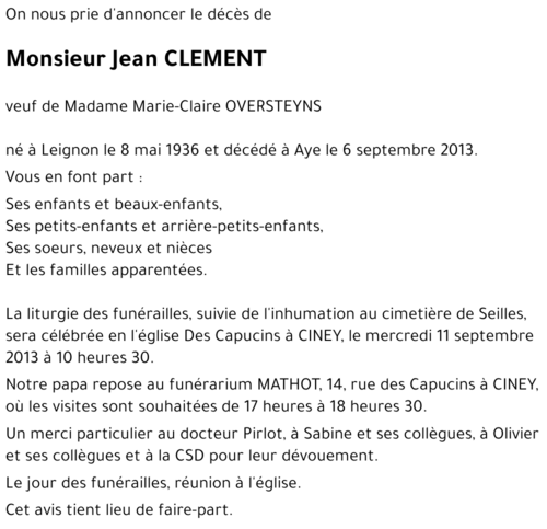 Jean CLEMENT