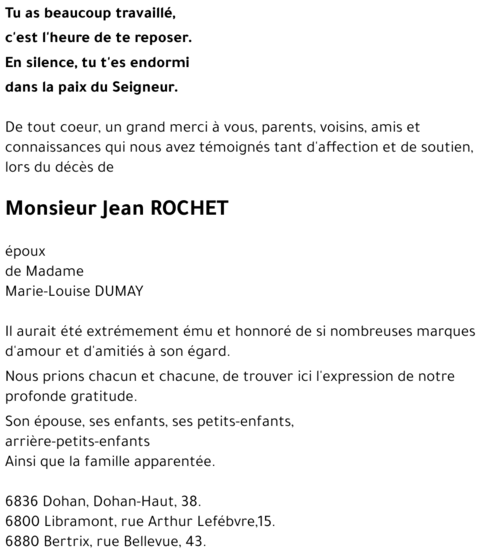 Jean ROCHET