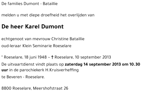 Karel Dumont