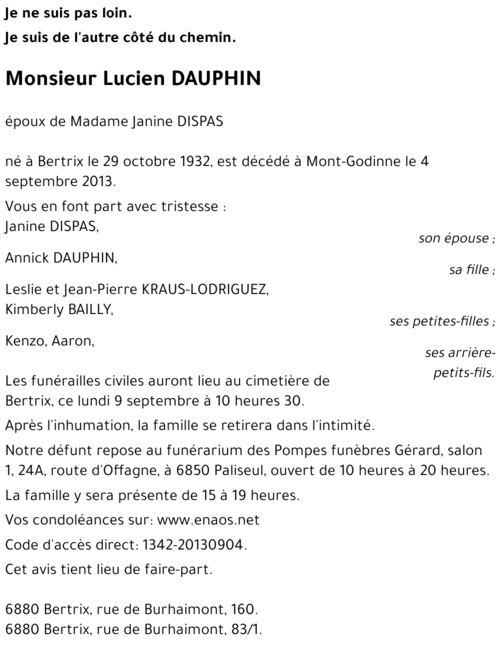 Lucien DAUPHIN