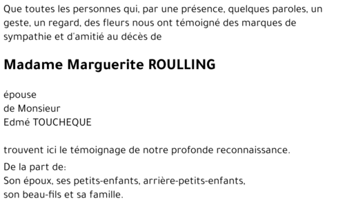 Marguerite ROULLING