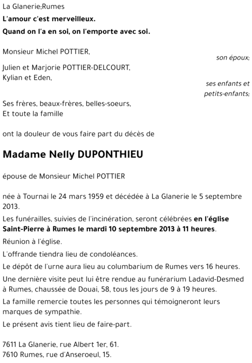 Nelly DUPONTHIEU
