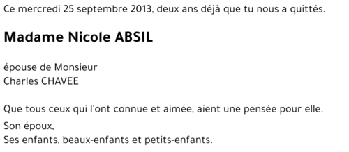 Nicole ABSIL