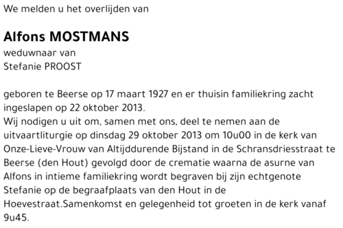 Alfons Mostmans