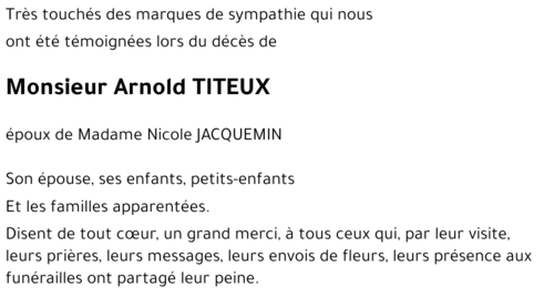 Arnold TITEUX