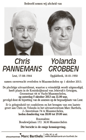 Chris en Yolanda Pannemans-Grobben
