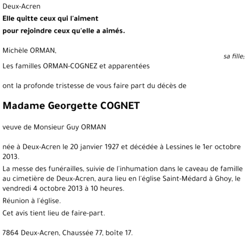 Georgette COGNET