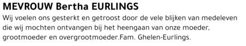 Bertha Eurlings