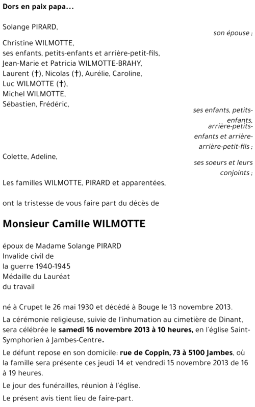 Camille WILMOTTE